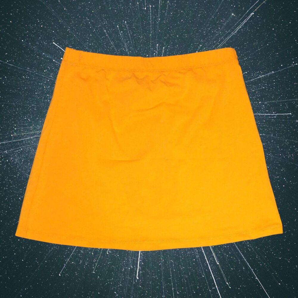 Dolls Kill Horoscopez Miniskirt Size Small "Leo" Orange (No Drawstring) NWI